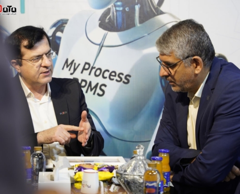 بازدید بانک صادرات از غرفه مای دیتا